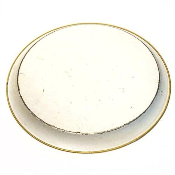 VTG Signed Maxey Fruit & Floral Round Metal Serving Tray 16” - Picture 5 of 6